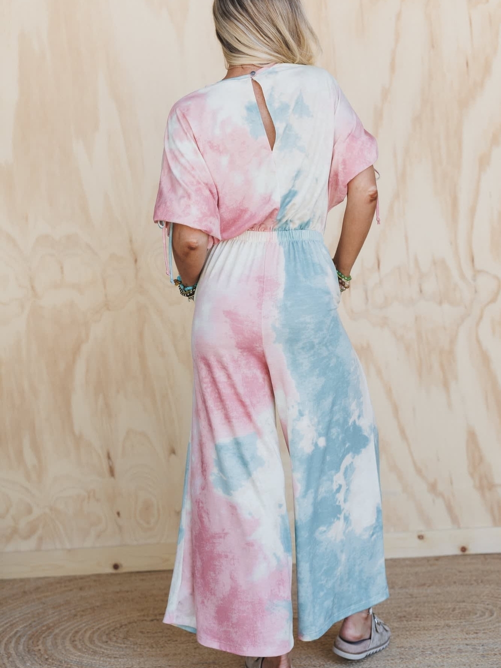 Three Bird Nest - CAROLINA COMFY - Wide Leg Jumpsuit MED - Picture 3 of 6